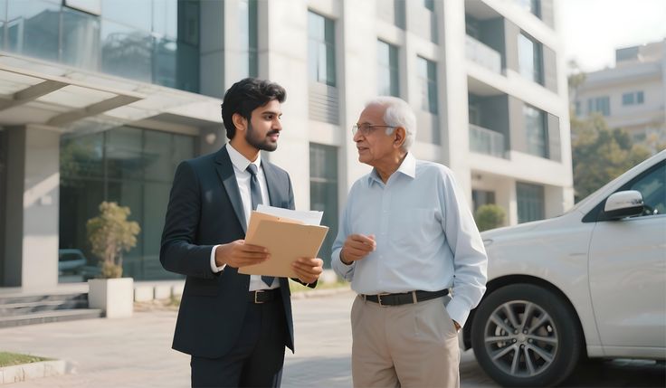 Agent talking to client